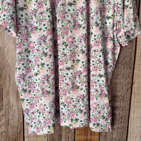 Puma X Arnold Palmer Polo Shirt Golf Pink Floral UPF 40 XXL NWT - Picture 4 of 10
